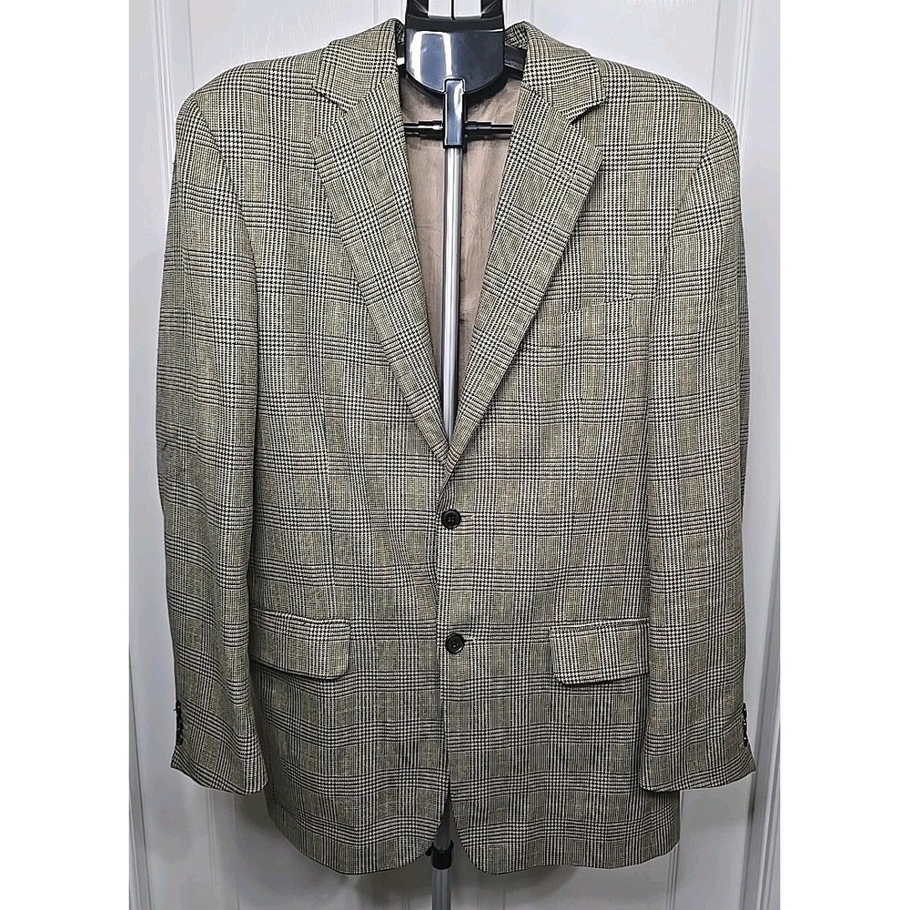 Gianfranco Ruffin Italy Men's Blazer L-40 Plaid